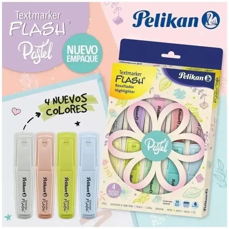 Resaltadores Pelikan pastel x10